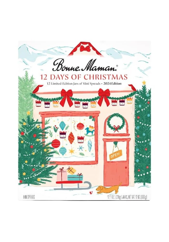Bonne Maman 12 Days of Christmas Spread and Honey Gift Set - 12 Limited Edition Mini Spreads - Image 1